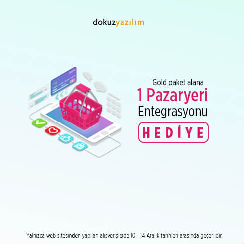 Gold Paket alana 1 pazaryeri entegrasyonu hediye