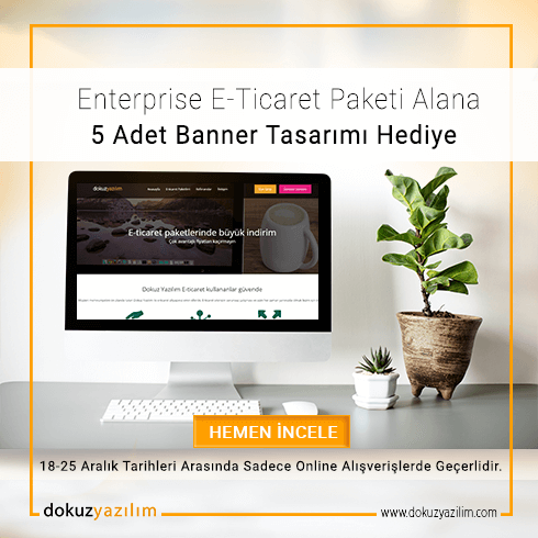 Enterprise E-ticaret Paketi Alana 5 Adet Banner
Tasarımı Hediye